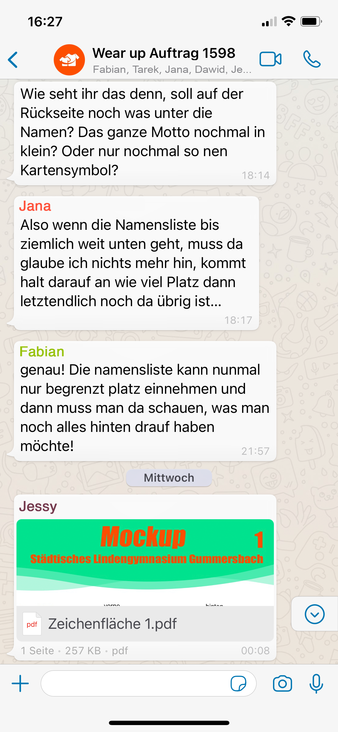 WhatsApp Abstimmung